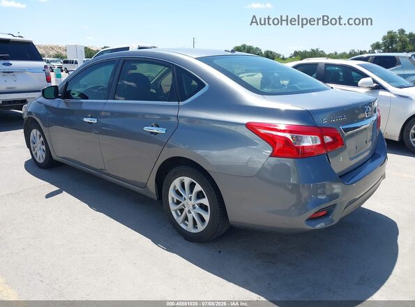3N1AB7AP6KY341336 2019 NISSAN SENTRA Серый Задняя левая четверть