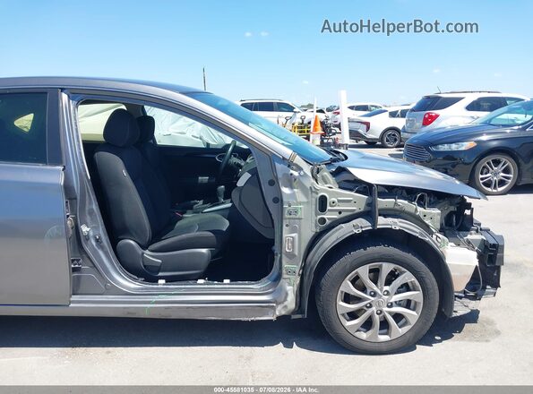 3N1AB7AP6KY341336 2019 NISSAN SENTRA Серый Вид спереди
