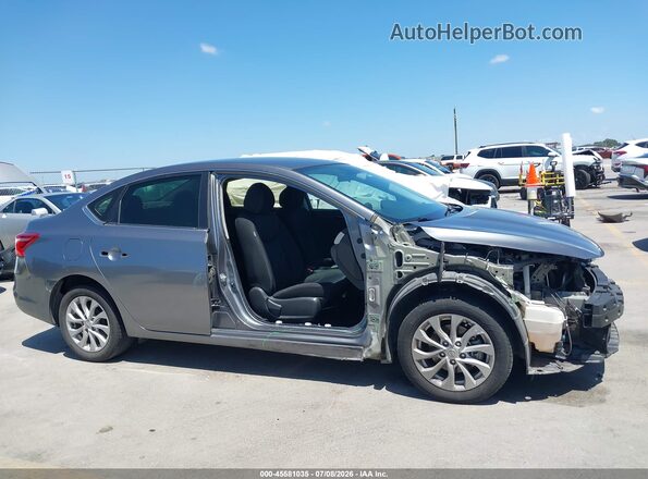 3N1AB7AP6KY341336 2019 NISSAN SENTRA Серый Панорамный вид салона 360°