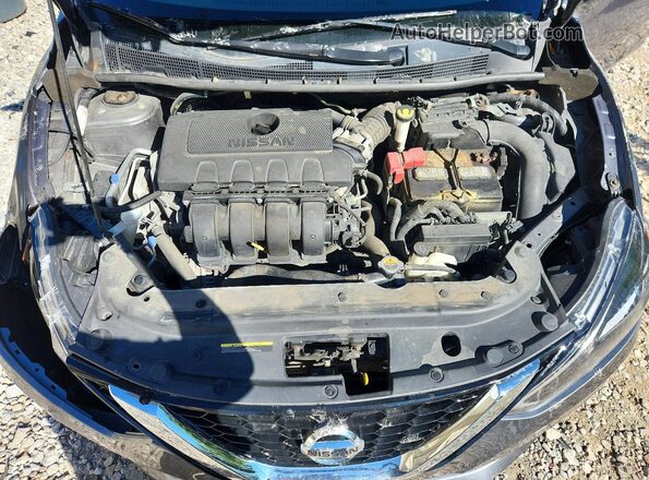 3N1AB7AP6KY352272 2019 NISSAN SENTRA Gray უკანა სალონის ხედი