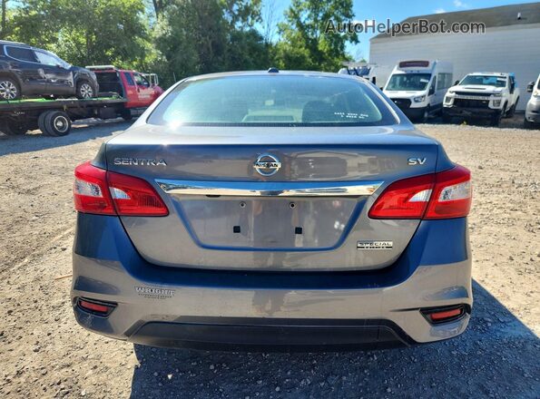 3N1AB7AP6KY352272 2019 NISSAN SENTRA Gray უკანა ხედი