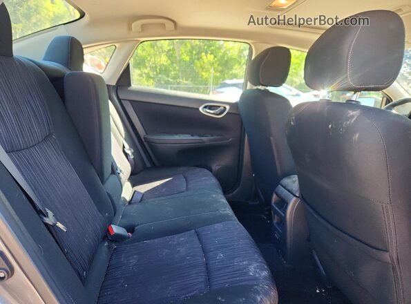3N1AB7AP6KY352272 2019 NISSAN SENTRA Gray უკანა სავარძლების ხედი
