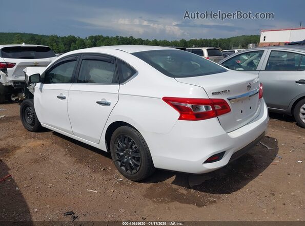 3N1AB7AP6KY353356 2019 NISSAN SENTRA White უკანა მარცხენა