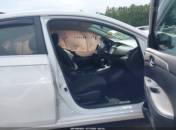 3N1AB7AP6KY353356 2019 NISSAN SENTRA White წინა სალონის ხედი