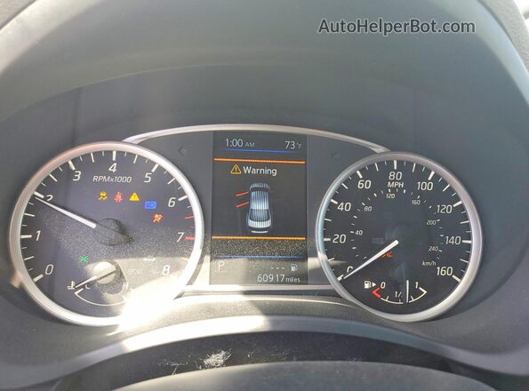 3N1AB7AP6KY361036 2019 NISSAN SENTRA White ხელსაწყოთა პანელის ხედი