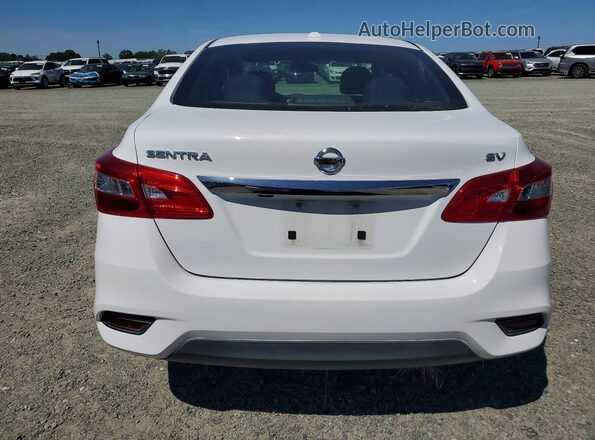 3N1AB7AP6KY361036 2019 NISSAN SENTRA White უკანა ხედი