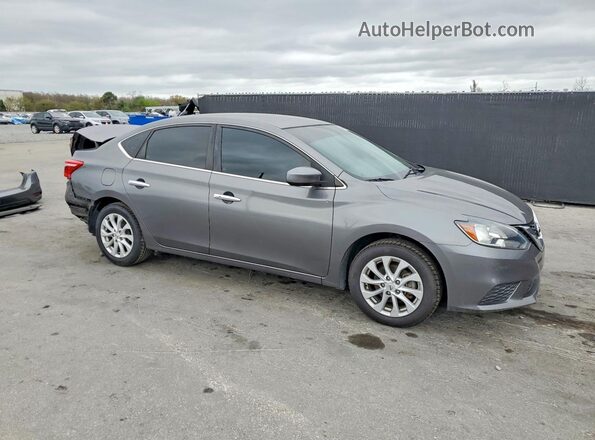 3N1AB7AP6KY362459 2019 NISSAN SENTRA Gray Przód prawy