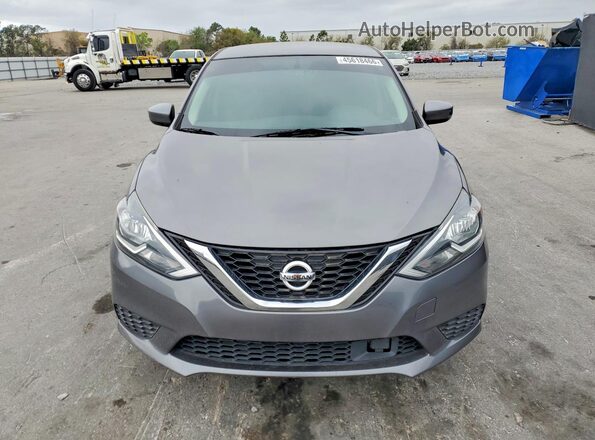 3N1AB7AP6KY362459 2019 NISSAN SENTRA Gray Widok z przodu