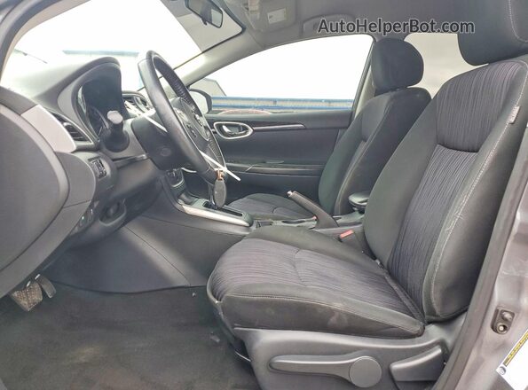 3N1AB7AP6KY362459 2019 NISSAN SENTRA Gray Widok wnętrza z przodu