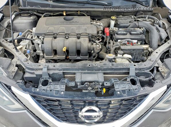 3N1AB7AP6KY362459 2019 NISSAN SENTRA Gray Widok wnętrza z tyłu