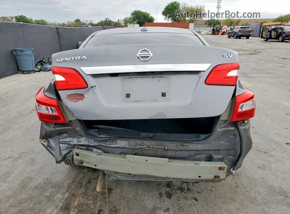 3N1AB7AP6KY362459 2019 NISSAN SENTRA Gray Widok z tyłu