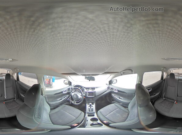 3N1AB7AP6KY362459 2019 NISSAN SENTRA Gray Widok wnętrza 360 stopni