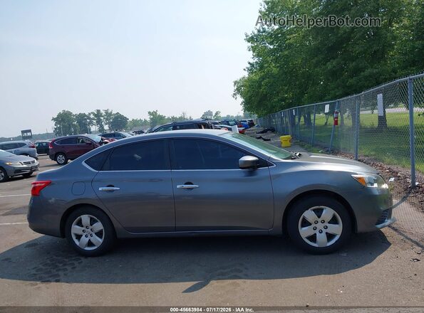 3N1AB7AP6KY363286 2019 NISSAN SENTRA Gray Rear interior view