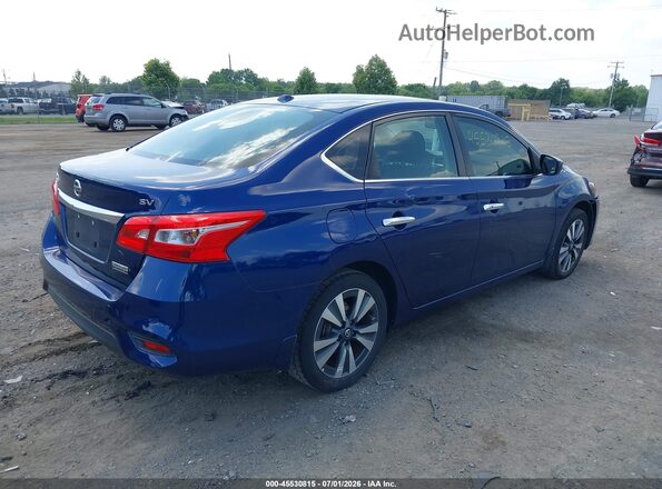 3N1AB7AP6KY371548 2019 NISSAN SENTRA Синий Задняя правая четверть