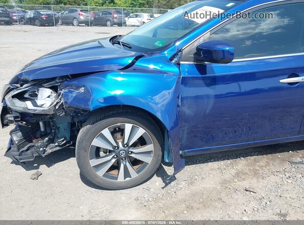 3N1AB7AP6KY371548 2019 NISSAN SENTRA Синий Вид спереди