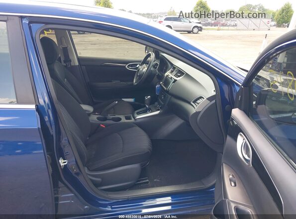 3N1AB7AP6KY371548 2019 NISSAN SENTRA Синий Вид салона спереди