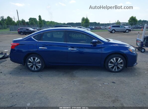 3N1AB7AP6KY371548 2019 NISSAN SENTRA Синий Вид задней части салона