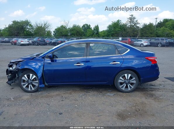 3N1AB7AP6KY371548 2019 NISSAN SENTRA Синий Панорамный вид салона 360°