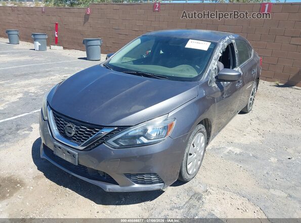 3N1AB7AP6KY402734 2019 NISSAN SENTRA Gray Przód lewy