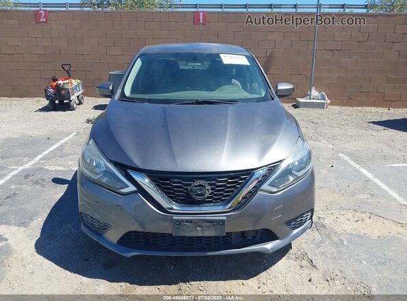 3N1AB7AP6KY402734 2019 NISSAN SENTRA Gray Widok wnętrza z tyłu