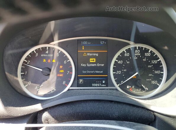 3N1AB7AP6KY417430 2019 NISSAN SENTRA White Սարքավորումների վահանակի տեսք