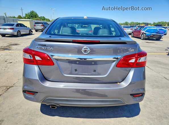 3N1AB7AP6KY418318 2019 NISSAN SENTRA Gray უკანა ხედი