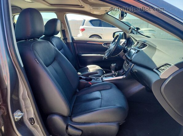 3N1AB7AP6KY418318 2019 NISSAN SENTRA Gray წინა სალონის ხედი