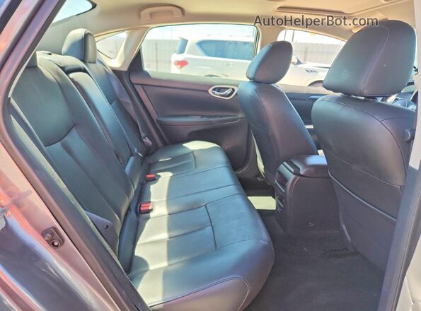 3N1AB7AP6KY418318 2019 NISSAN SENTRA Gray უკანა სავარძლების ხედი