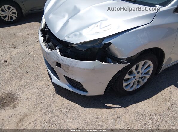 3N1AB7AP6KY424247 2019 NISSAN SENTRA Silver Դիմացի տեսք