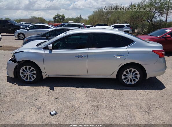 3N1AB7AP6KY424247 2019 NISSAN SENTRA Silver Սալոնի հետևի տեսք
