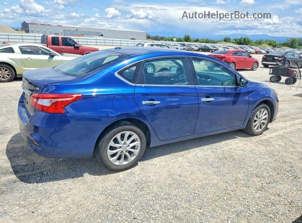 3N1AB7AP6KY426452 2019 NISSAN SENTRA Blue Trasero derecho