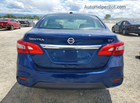 3N1AB7AP6KY426452 2019 NISSAN SENTRA Blue Vista trasera