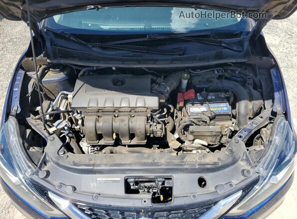 3N1AB7AP6KY426452 2019 NISSAN SENTRA Blue Vista interior trasera
