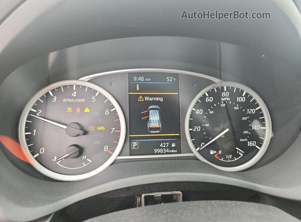 3N1AB7AP6KY436348 2019 NISSAN SENTRA White Widok zestawu wskaźników