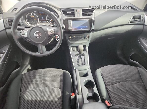 3N1AB7AP6KY436348 2019 NISSAN SENTRA White Widok deski rozdzielczej