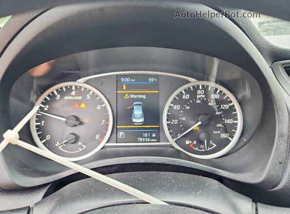 3N1AB7AP6KY441405 2019 NISSAN SENTRA White Widok zestawu wskaźników
