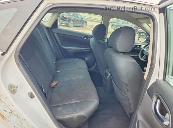 3N1AB7AP6KY441405 2019 NISSAN SENTRA White Widok tylnych siedzeń