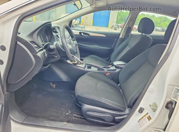3N1AB7AP6KY441405 2019 NISSAN SENTRA White Widok wnętrza z przodu