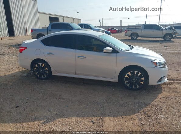 3N1AB7AP6KY443834 2019 NISSAN SENTRA White Vista interior trasera