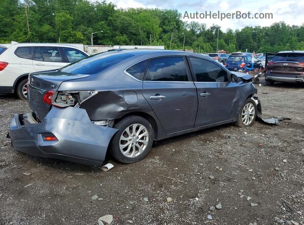 3N1AB7AP6KY450315 2019 NISSAN SENTRA Gray Trasero derecho