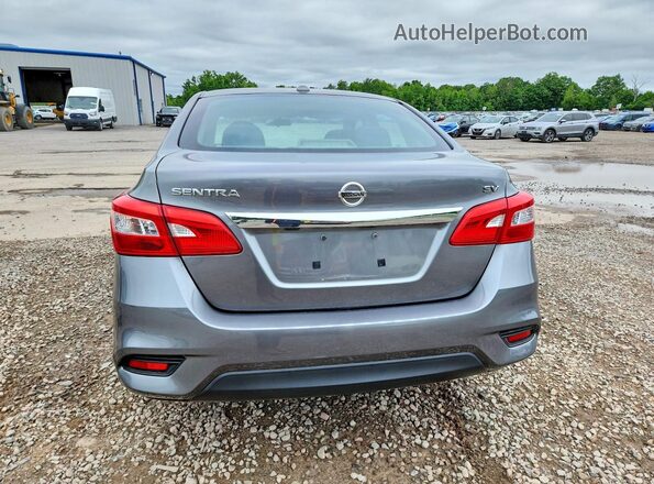 3N1AB7AP6KY451562 2019 NISSAN SENTRA Gray უკანა ხედი
