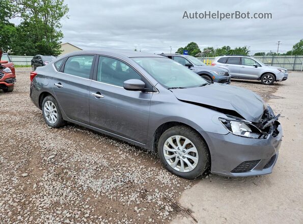 3N1AB7AP6KY451562 2019 NISSAN SENTRA Gray წინა მარჯვენა