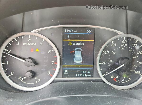 3N1AB7AP6KY451562 2019 NISSAN SENTRA Gray ხელსაწყოთა პანელის ხედი