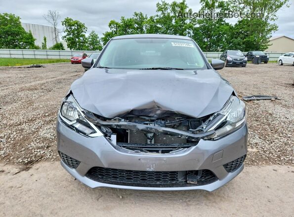 3N1AB7AP6KY451562 2019 NISSAN SENTRA Gray წინა ხედი