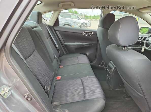 3N1AB7AP6KY451562 2019 NISSAN SENTRA Gray უკანა სავარძლების ხედი