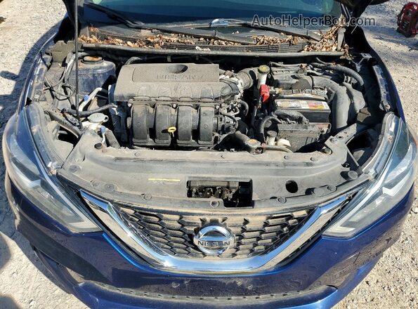 3N1AB7AP7GL637387 2016 NISSAN SENTRA Blue უკანა სალონის ხედი