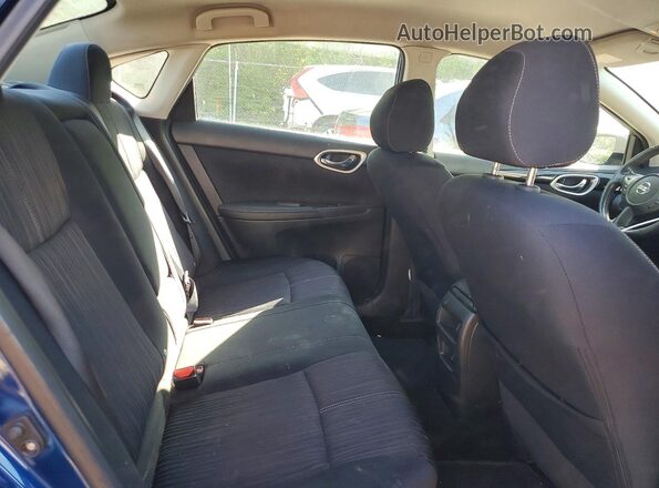 3N1AB7AP7GL637387 2016 NISSAN SENTRA Blue უკანა სავარძლების ხედი