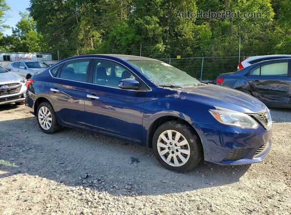 3N1AB7AP7GL637387 2016 NISSAN SENTRA Blue წინა მარჯვენა