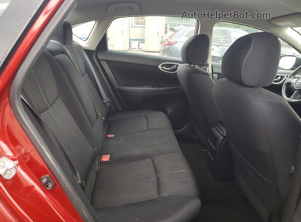 3N1AB7AP7GL667344 2016 NISSAN SENTRA Red უკანა სავარძლების ხედი