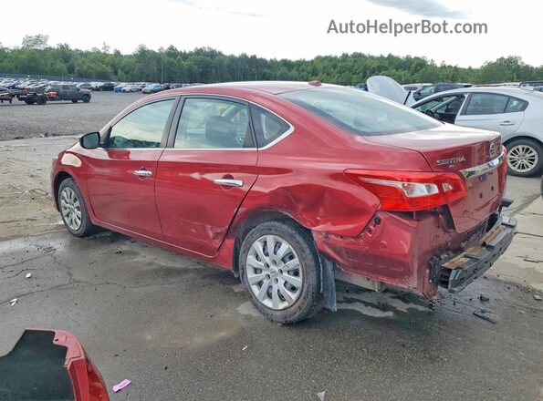 3N1AB7AP7GL667344 2016 NISSAN SENTRA Red უკანა მარცხენა